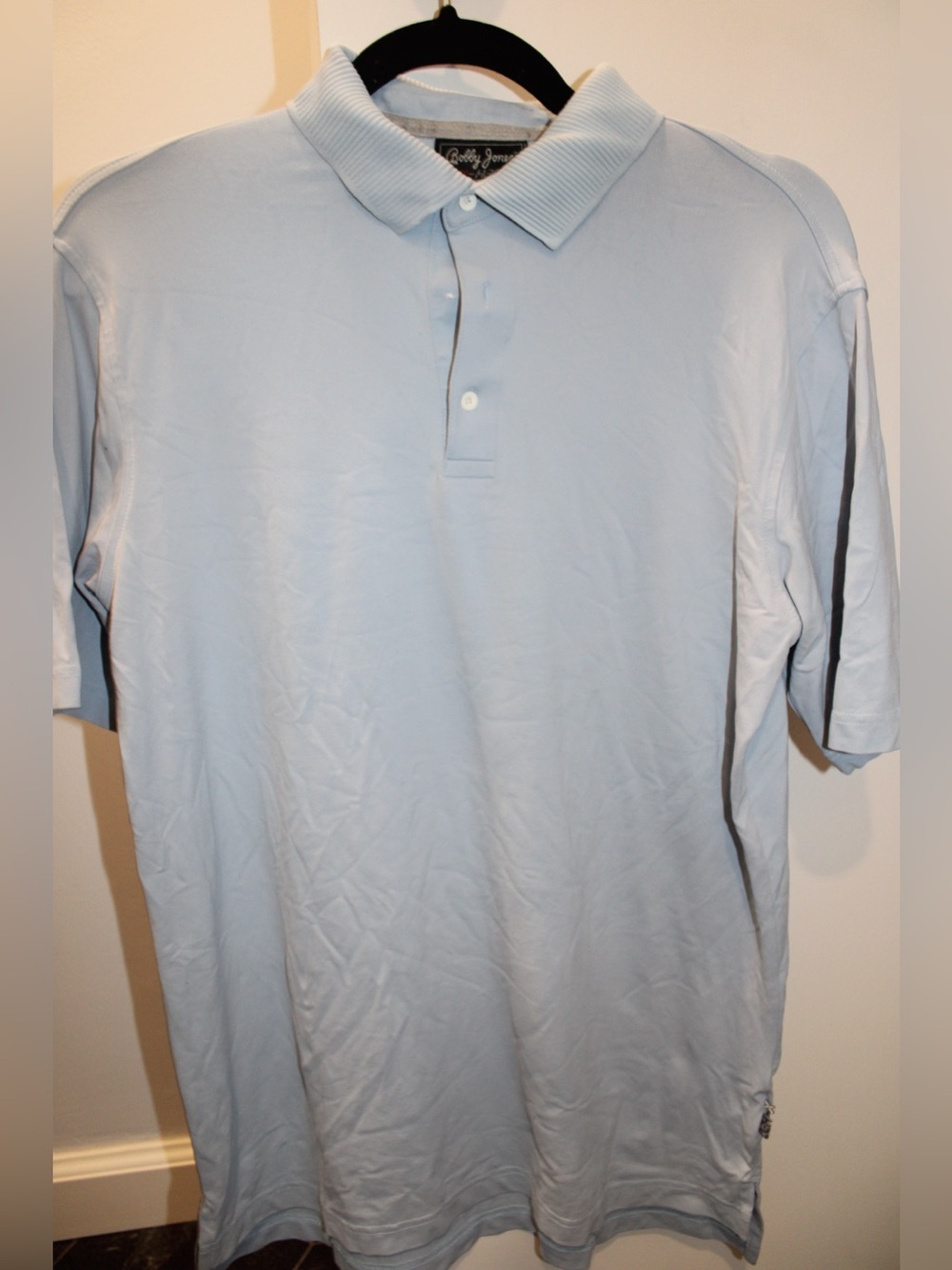 Vintage Bobby Jones Women's Golf Polo Shirt Light Blue Size Medium